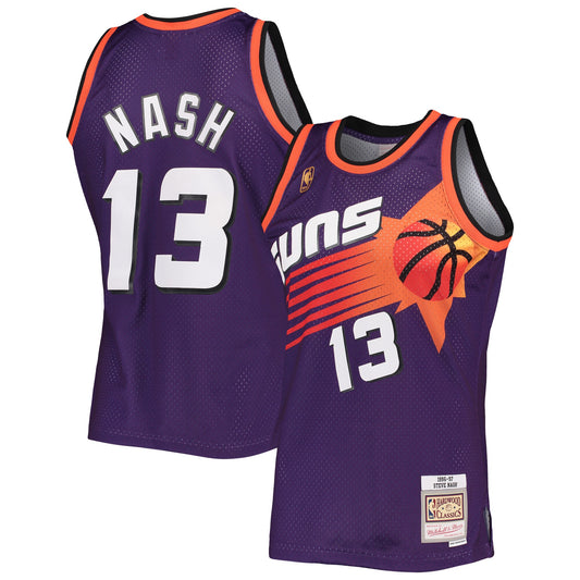 Steve Nash Phoenix Suns Mitchell & Ness 1996-97 Hardwood Classics Swingman Jersey - Purple